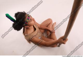 ANISE SITTING POSE WITH SPEAR